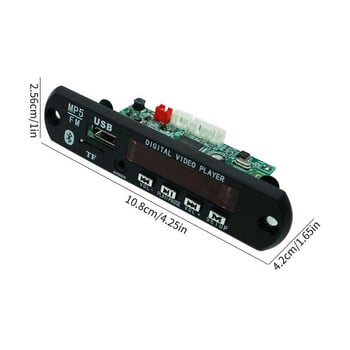 HD MP3 Module Board USB TF Radio Wireless MP3 MP4 MP5 Player Decoders Board 1080P MP3 MP4 MP5 Player Module Support TF