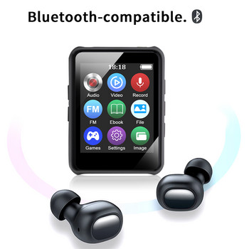 1,77-инчов LED многофункционален MP3 музикален плейър Bluetooth HIFI Walkman MP4 записващ будилник FM радио Възпроизвеждане на видео