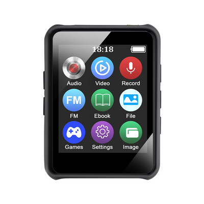 1,77-inčni LED višenamjenski MP3 glazbeni player Bluetooth HIFI Walkman MP4 Budilica za snimanje FM radio Reprodukcija videa