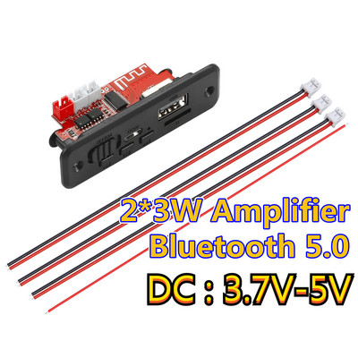 Laisvų rankų įrangos 60W/50W/40W stiprintuvas, belaidis Bluetooth 5.0 MP3 dekoderis, automobilio garso USB TF FM radijo modulis su nuotolinio valdymo pultu