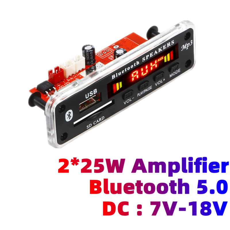 Handsfree 60W/50W/40W pojačalo Bežični Bluetooth 5.0 MP3 dekoder ploča audio automobila USB TF FM radio modul s daljinskim upravljačem