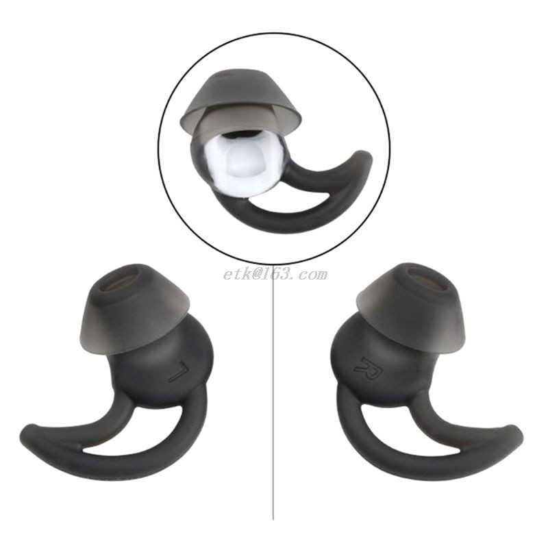 1 paar asendusmüra isoleerivate silikoonkõrvaklappide näpunäiteid Bose Soundspordi tasuta juhtmevaba QC20 QC30 kõrvaklappide peakomplekti jaoks