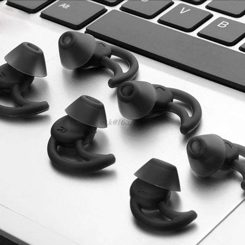 1 paar asendusmüra isoleerivate silikoonkõrvaklappide näpunäiteid Bose Soundspordi tasuta juhtmevaba QC20 QC30 kõrvaklappide peakomplekti jaoks