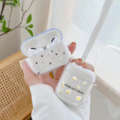 Θήκη Love Heart για Apple Airpods 3 2/1 Cover Cute Daisy Flower Soft Clear For Airpod 3 Θήκες ακουστικών για Airpods Pro Box Τσάντες