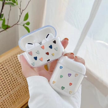 Калъф Love Heart за Apple Airpods 3 2/1 Cover Cute Daisy Flower Soft Clear For Airpod 3 Earphone Capas For Airpods Pro Box Bags