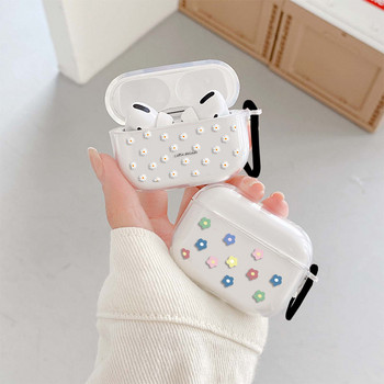Калъф Love Heart за Apple Airpods 3 2/1 Cover Cute Daisy Flower Soft Clear For Airpod 3 Earphone Capas For Airpods Pro Box Bags