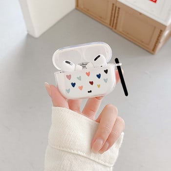 Калъф Love Heart за Apple Airpods 3 2/1 Cover Cute Daisy Flower Soft Clear For Airpod 3 Earphone Capas For Airpods Pro Box Bags