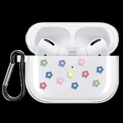 Love Heart Case For Apple Airpods 3 2/1 Cover Cute Daisy Flower Soft Clear  For Airpod 3 Earphone Capas For Airpods Pro Box Bags