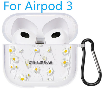 Θήκη Love Heart για Apple Airpods 3 2/1 Cover Cute Daisy Flower Soft Clear For Airpod 3 Θήκες ακουστικών για Airpods Pro Box Τσάντες