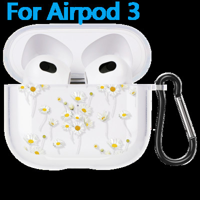 Θήκη Love Heart για Apple Airpods 3 2/1 Cover Cute Daisy Flower Soft Clear For Airpod 3 Θήκες ακουστικών για Airpods Pro Box Τσάντες