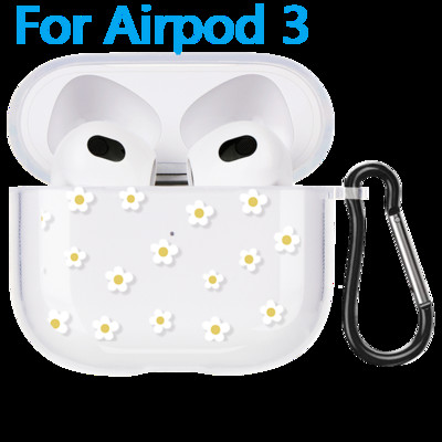 Θήκη Love Heart για Apple Airpods 3 2/1 Cover Cute Daisy Flower Soft Clear For Airpod 3 Θήκες ακουστικών για Airpods Pro Box Τσάντες