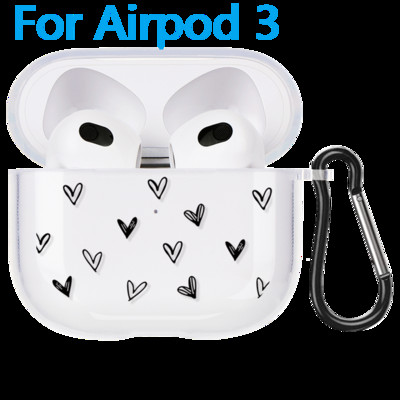 Θήκη Love Heart για Apple Airpods 3 2/1 Cover Cute Daisy Flower Soft Clear For Airpod 3 Θήκες ακουστικών για Airpods Pro Box Τσάντες