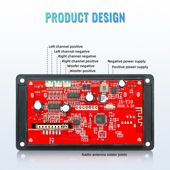 2*40W усилвател Направи си сам MP3 декодерна платка DC 8-23V 80W Bluetooth MP3 плейър Модул за записване на разговори TF USB Handsfree запис на разговори