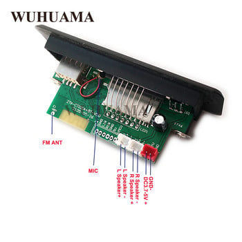 3W+3W DC 5V Аудио усилвател MP3 Цифров захранващ модул Платка Двуканален PAM8002 Стерео усилвател Decorder Board FM Bluetooth Call Free