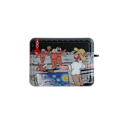 Van Gogh csillagos égbolt festő tok Airpods Pro 1 2 védőburkolathoz bluetooth vezeték nélküli fülhallgató doboz 2021 airpods 3 tokhoz