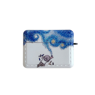 Van Gogh csillagos égbolt festő tok Airpods Pro 1 2 védőburkolathoz bluetooth vezeték nélküli fülhallgató doboz 2021 airpods 3 tokhoz