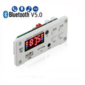 12V MP3 WMA dekoderio plokštė 50W 2*25W belaidis Bluetooth 5.0 stiprintuvas Automobilio garso USB TF FM radijo modulis MP3 grotuvas