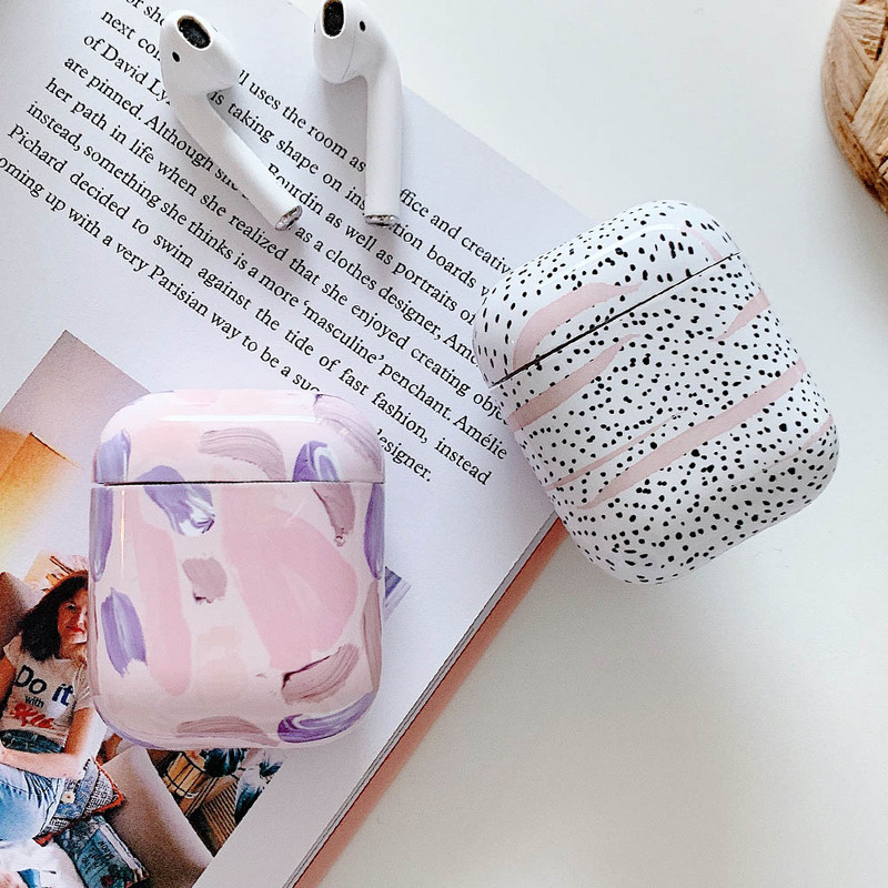 Husă Dot Flower Bee pentru AirPods 2 Pro 1 Hard PC Starry Sky Bluetooth Căști fără fir Husă de încărcare pentru Air Pods 3 Coque