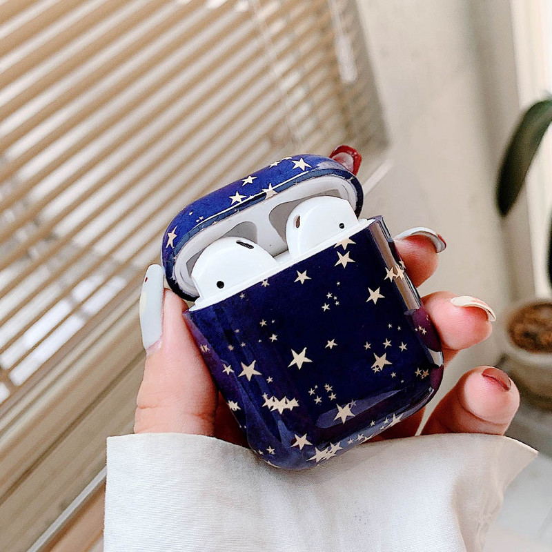 Husă Dot Flower Bee pentru AirPods 2 Pro 1 Hard PC Starry Sky Bluetooth Căști fără fir Husă de încărcare pentru Air Pods 3 Coque