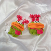 Slatka pletena torbica za slušalice s čudovištem iz crtića za Apple Airpods 3 2 Pro Cover Silikonske futrole za punjenje slušalica za Airpod Pro 2 Funda