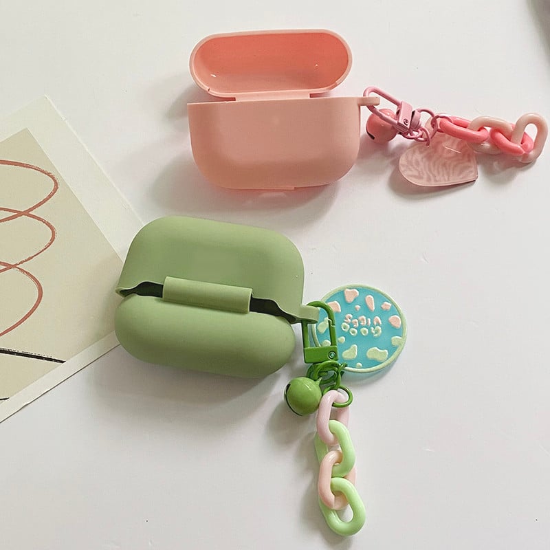 Skirtas JBL Wave 200 TWS dėklui Cute Bear / Love Heart Flower raktų pakabukas silikoninis Bluetooth ausinių dėklas w200 priedų dėžutė fudnas