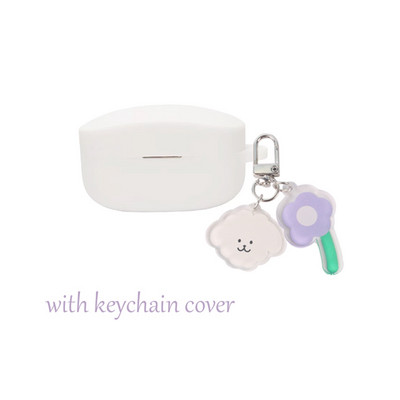 Pentru Sony WF-1000XM4 Husă Cute Flower Bear Cartoon Breloc Căști fără fir din silicon Husă de protecție Husă de modă wf1000xm4
