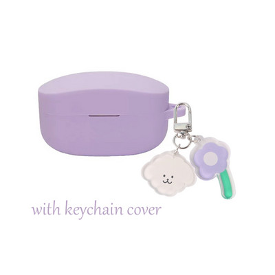 Pentru Sony WF-1000XM4 Husă Cute Flower Bear Cartoon Breloc Căști fără fir din silicon Husă de protecție Husă de modă wf1000xm4