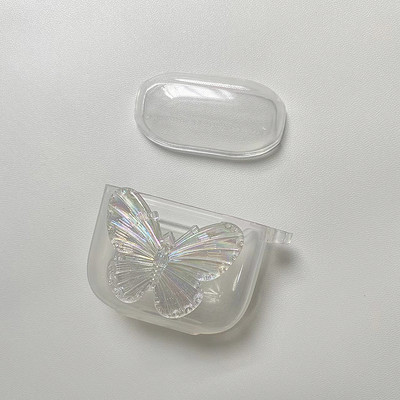 Za JBL T220 / T225 / C260 / T130NC / T230NC / RACE torbica Luksuzni Crystal Butterfly Keychain Shell Silikonski prozirni poklopac za slušalice