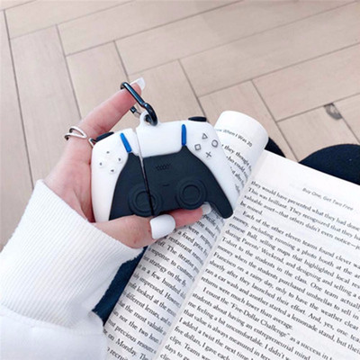 PS5 геймпад gameboy Shell силиконов капак Ключодържател Слушалки Мек калъф За Apple Airpods 1 2 Pro 3 Безжична кутия за зареждане на слушалки