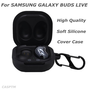 Мек TPU калъф за Samsung Galaxy Buds Pro Live Безжични слушалки Калъф за слушалки за Buds Live Pro Удароустойчив калъф със защитен капак