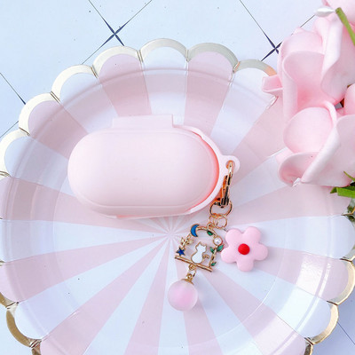 Armas pehme ümbris Samsung Galaxy Buds / Buds+ Plus kate Bluetooth kõrvaklappide kaitseümbrise tarvikud võtmehoidja kaunistus varrukas kingitus