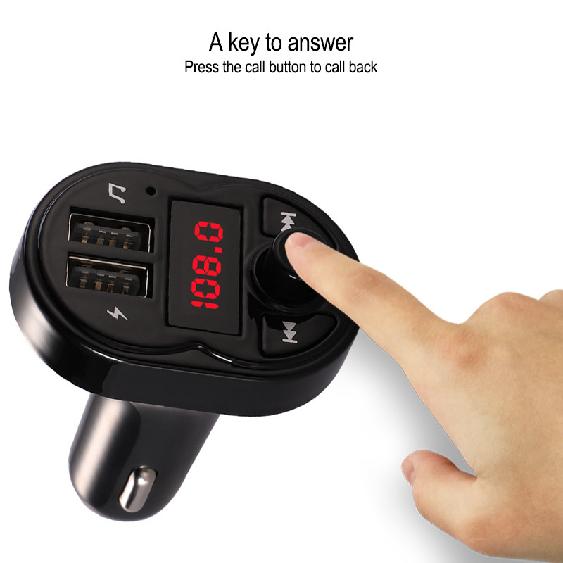 A3 Automobilski Bluetooth FM odašiljač MP3 audio player Automobilski komplet Handsfree pozivanje 5V 2.1A Dual USB auto FM modulator