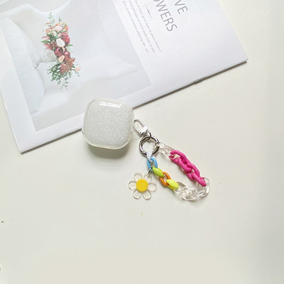 Za Beats Fit Pro Case, modna narukvica s cvijetom, prozirna kutija s dodacima za silikonsku torbicu za slušalice