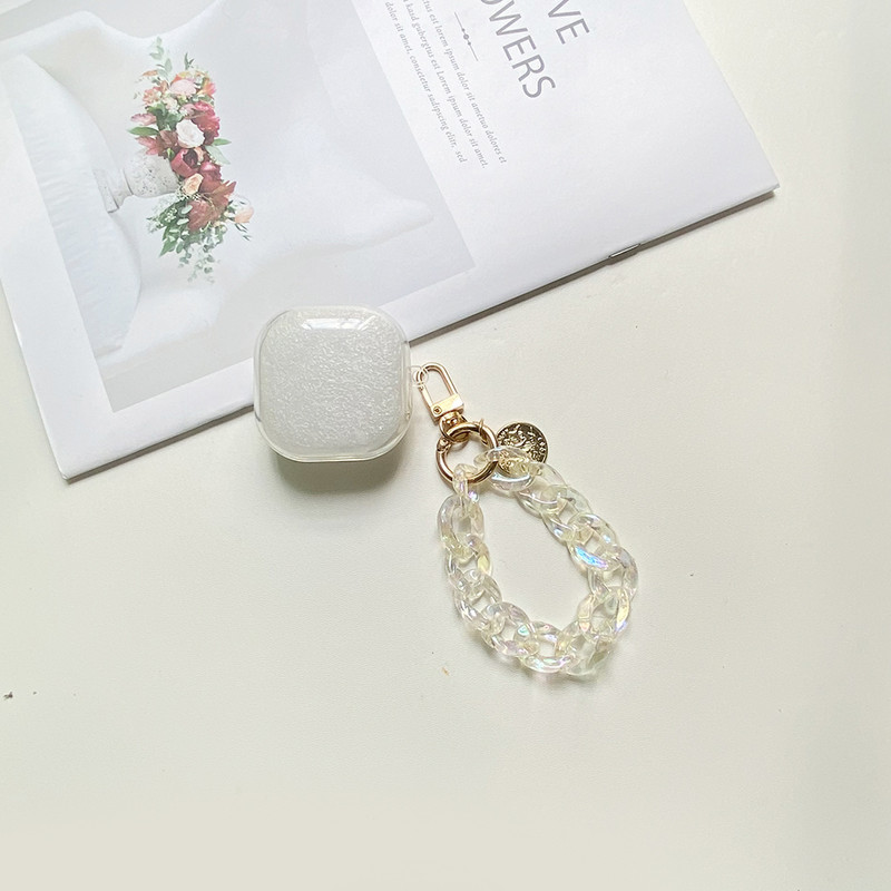 Za Beats Fit Pro Case, modna narukvica s cvijetom, prozirna kutija s dodacima za silikonsku torbicu za slušalice