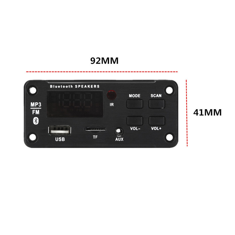 50 W erősítő kihangosító MP3 lejátszó dekódoló tábla 12 V Bluetooth 5.0 autós FM rádió modul támogatás TF USB AUX felvevők