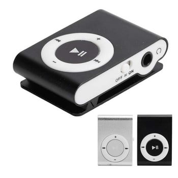 Back Clip MP3 Music Player Φορητό Media Player Mini Player με ακουστικά και καλώδιο USB για ξεκούραστο τρέξιμο