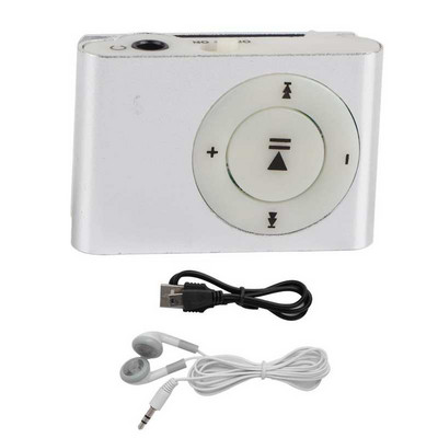 Hátsó klip MP3 zenelejátszó Hordozható médialejátszó mini lejátszó fülhallgatóval és USB kábellel a pihenéshez