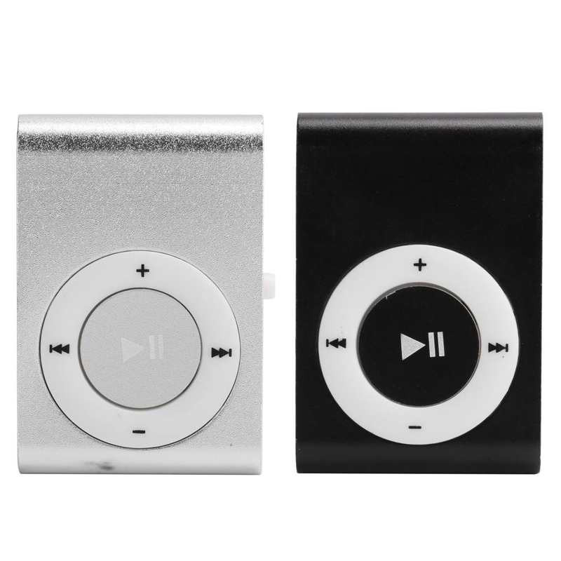 Hátsó klip MP3 zenelejátszó Hordozható médialejátszó mini lejátszó fülhallgatóval és USB kábellel a pihenéshez
