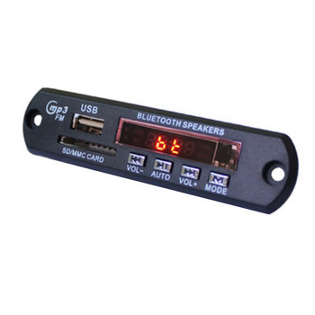 Bluetooth безжичен MP3 плейър декодер платка аудио модул USB TF радио червено цифрово LED дистанционно управление
