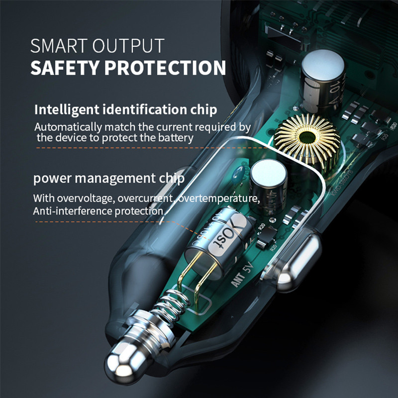 Bluetooth 5.0 MP3 grotuvas automobilinis įkroviklis FM siųstuvas adapteris belaidis laisvų rankų įrangos stereofoninis dvigubas USB spalvingas šviesos atkūrimo TF kortelė