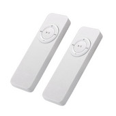 2X nešiojamasis USB Sport U Disk Mini Mp3 muzikos grotuvas, palaikymas 32 GB TF kortelė (balta)