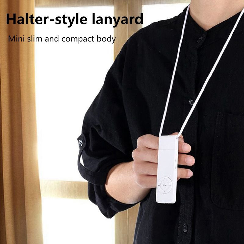 2X nešiojamasis USB Sport U Disk Mini Mp3 muzikos grotuvas, palaikymas 32 GB TF kortelė (balta)