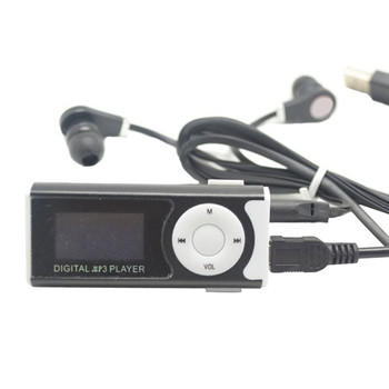 Συσκευή αναπαραγωγής MP3 ψηφιακής μουσικής Μίνι USB OLED Οθόνη MP3 Υποστήριξη 16 32 GB Micro SD TF Light Clip Design φακός