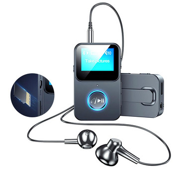 Аудио Bluetooth-съвместим адаптер с подсветка на екрана Високоскоростен преносим аудио конвертор на аудиосигнал Аудио предавател
