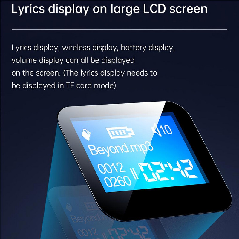 Su Bluetooth suderinamas garso adapteris su ekrano apšvietimu didelės spartos nešiojamasis garso signalo keitiklis garso siųstuvu