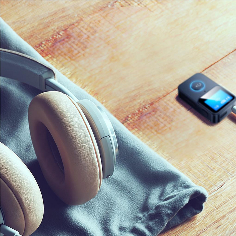 Su Bluetooth suderinamas garso adapteris su ekrano apšvietimu didelės spartos nešiojamasis garso signalo keitiklis garso siųstuvu