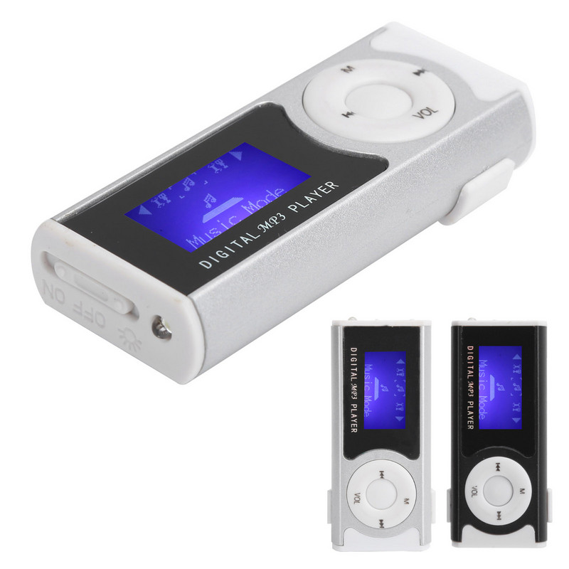 Prijenosna sportska MP3 svjetiljka Mini BackClip LCD Mini zaslon Music Media Player