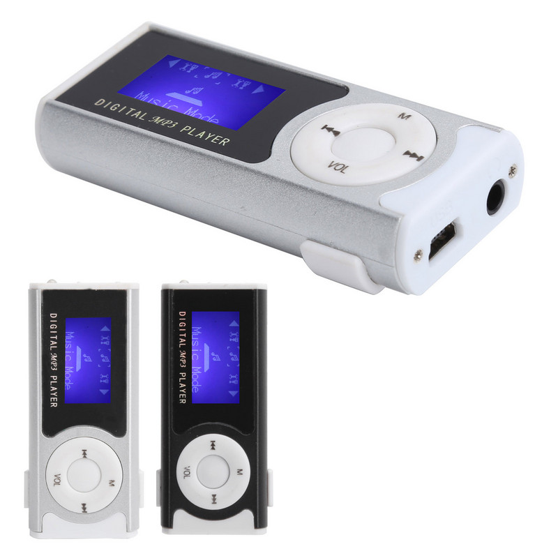 Prijenosna sportska MP3 svjetiljka Mini BackClip LCD Mini zaslon Music Media Player