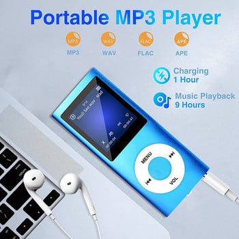 MP3 плейър с Bluetooth 5.0, музикален плейър с 32GB TF карта, FM, слушалка, преносим Hifi музикален плейър