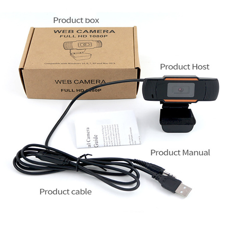 UTHAI D01 Be disko 1080P 720P 480P tinklo mokymo USB kamera tiesioginė kompiuterio kamera